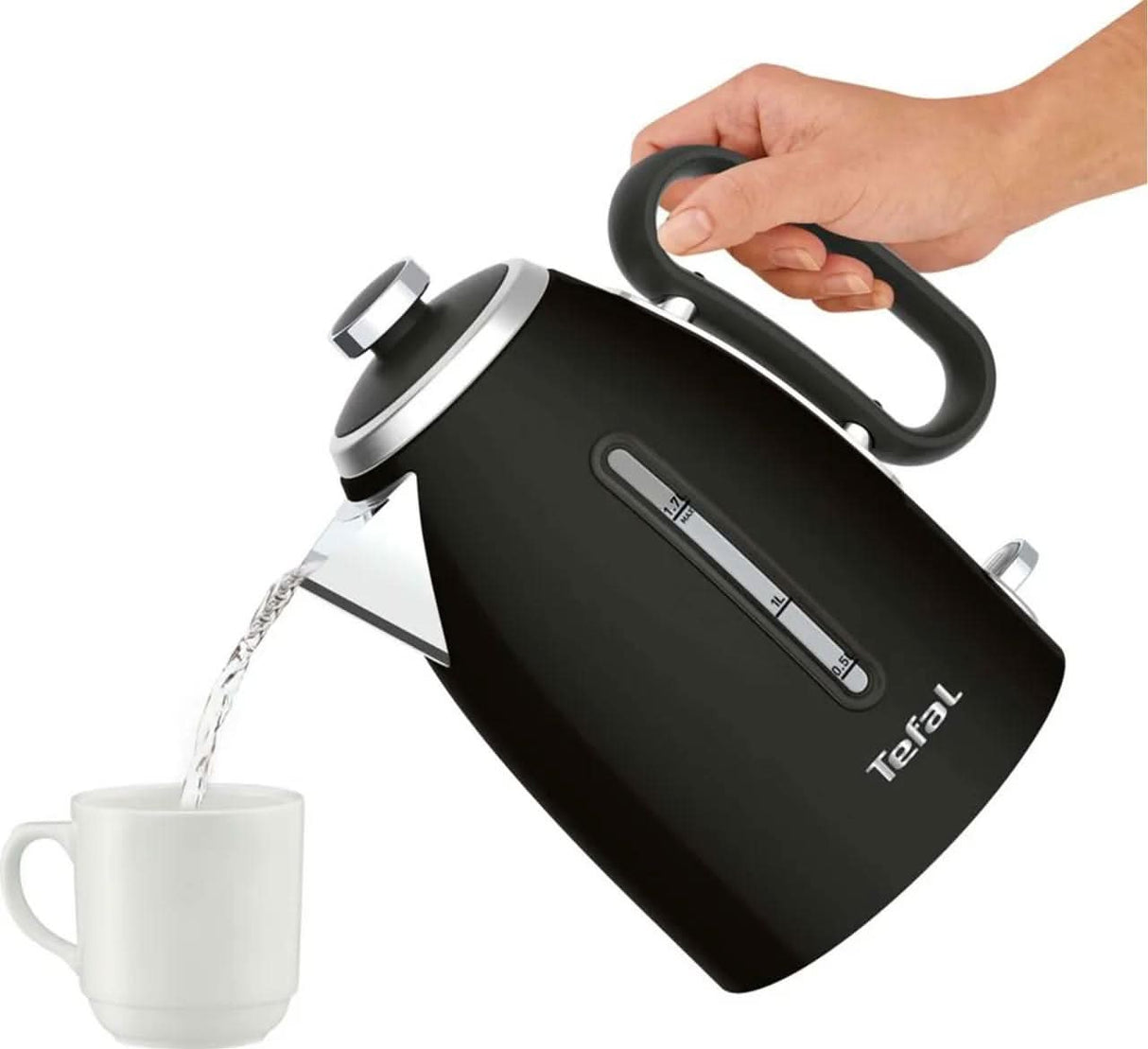 Tefal - KI780A40 Retra Kettle, Fast Boil, 3000 W, 1.7L - Matt Black