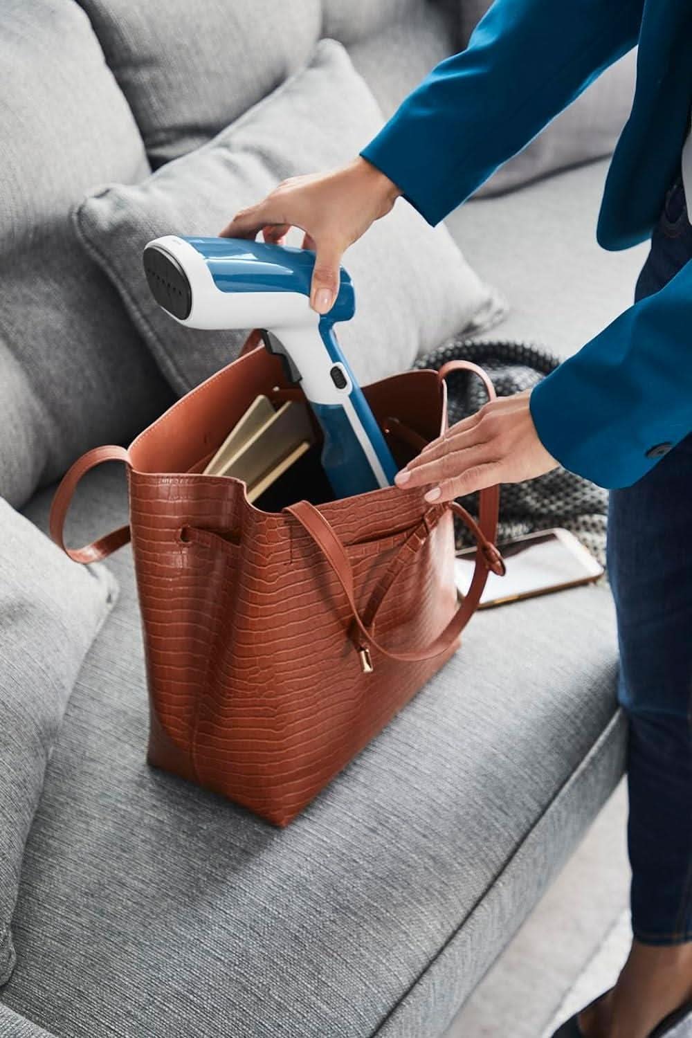 Tefal Access Steam Handheld Garment Steamer 1600W Blue