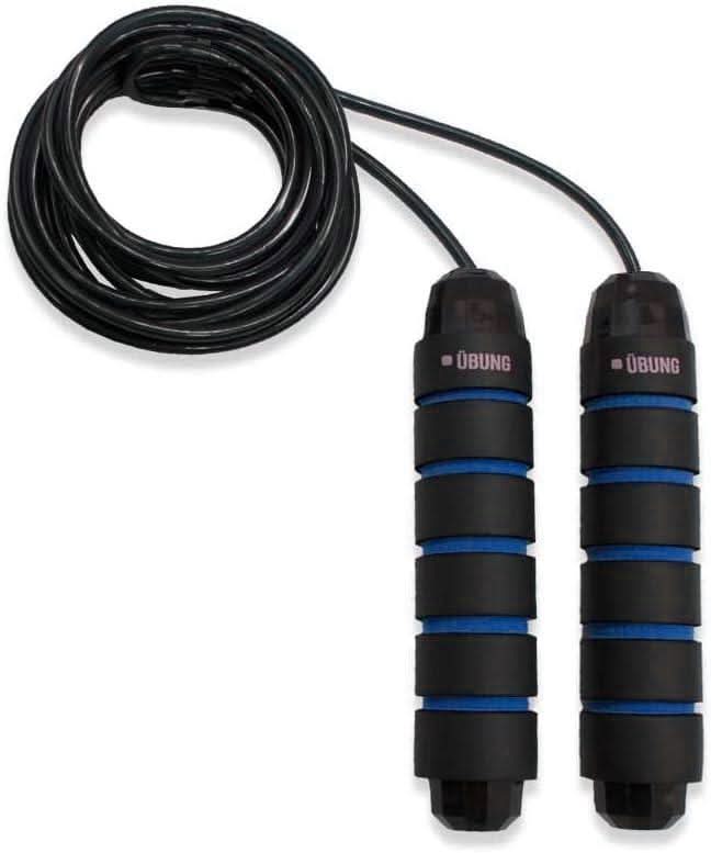 UBUNG Adjustable Skipping Rope with Foam Handles - Blue