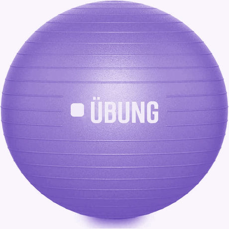 Purple anti burst exercise ball by CLICKK Home Store with textured surface for better grip