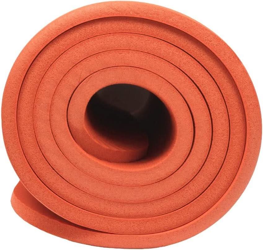 UBUNG 10mm Non-Slip Yoga Mat with Carry Strap – Orange