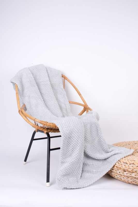 Clarysse Grey Soft Cosy Fleece - 130x160cm