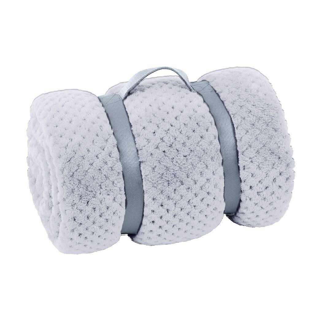 Clarysse Grey Soft Cosy Fleece - 130x160cm