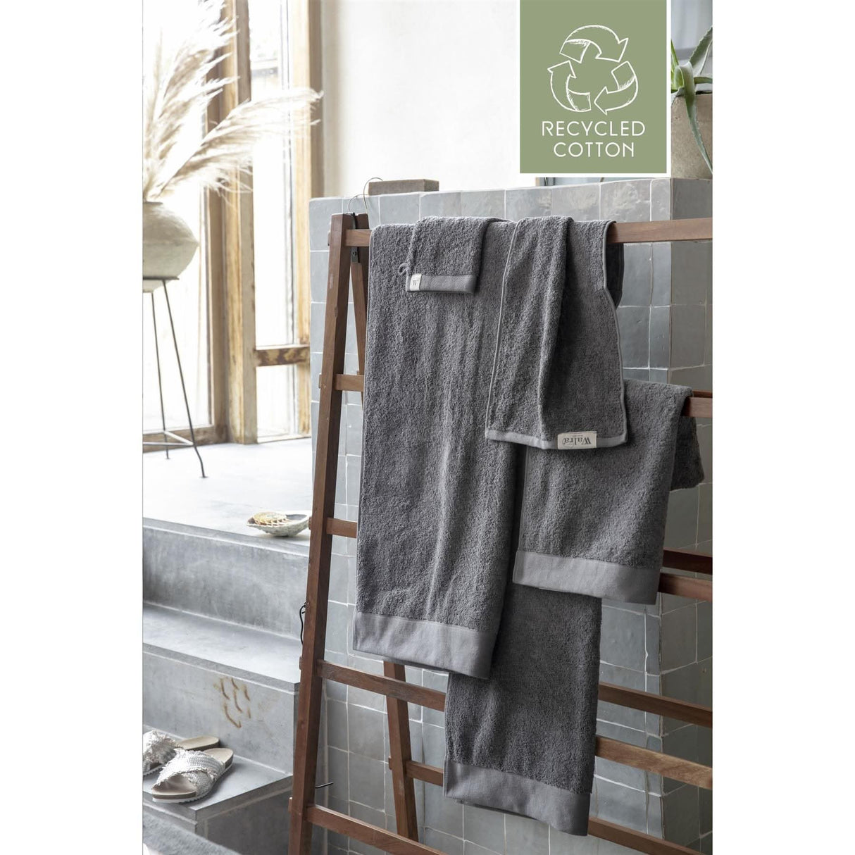 Walra Soft Cotton Bath Towels x 10 - Anthracite
