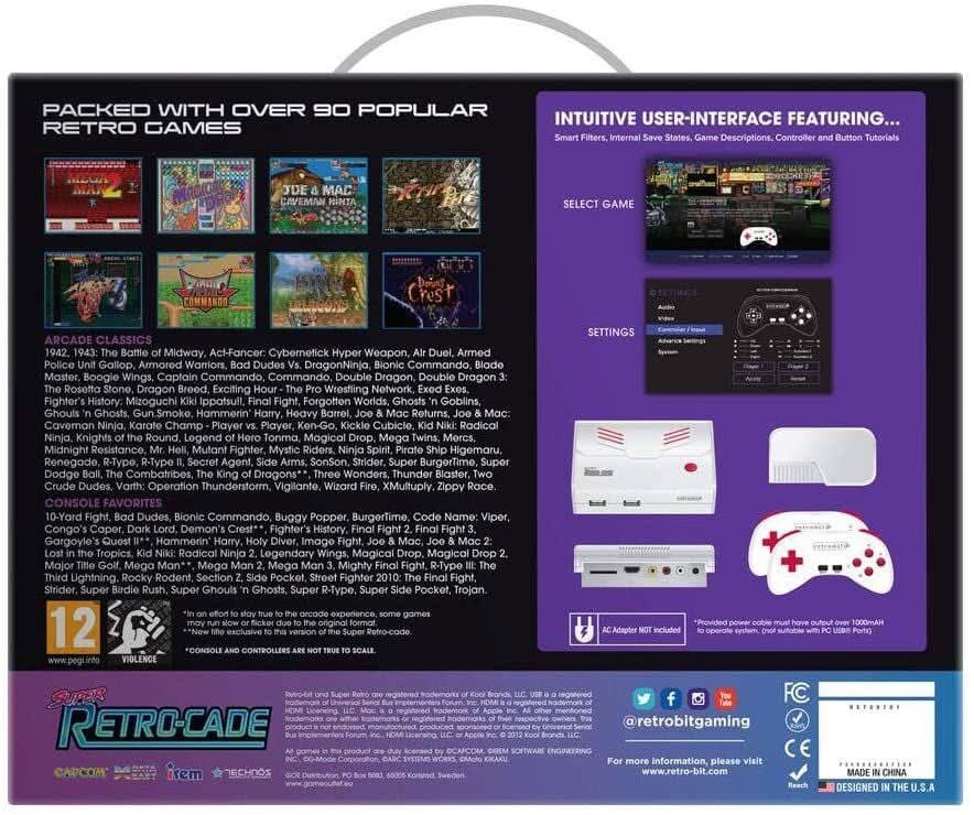 Walra Retro-bit Super Retro-Cade Console Over 90 Games