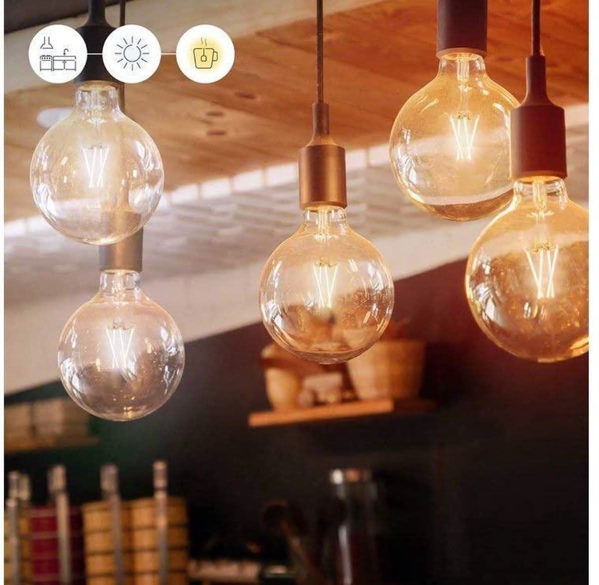 WiZ G95 E27 LED Filament Tunable Amber Lightbulb