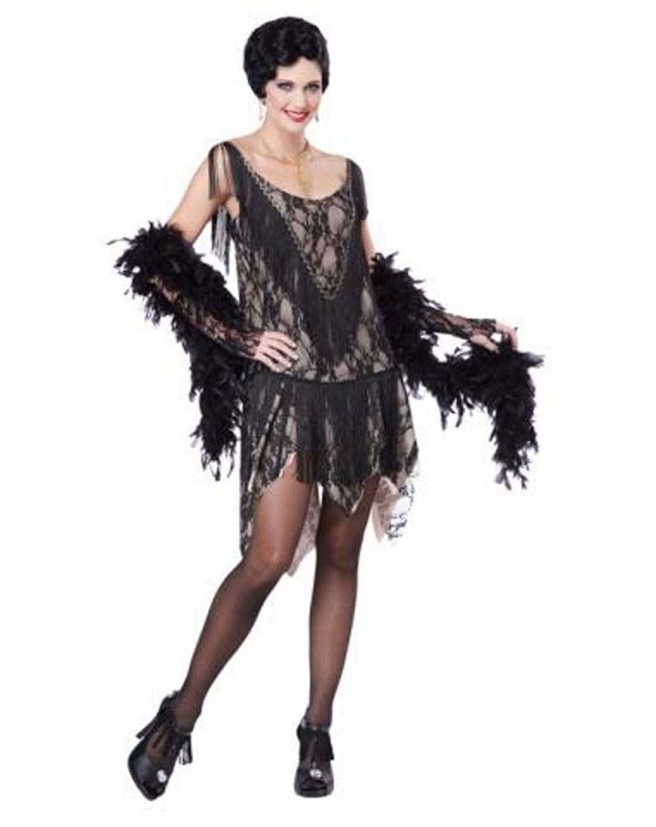 Women's 1920s Gatsby Gal Gangster Fancy Dress Costume