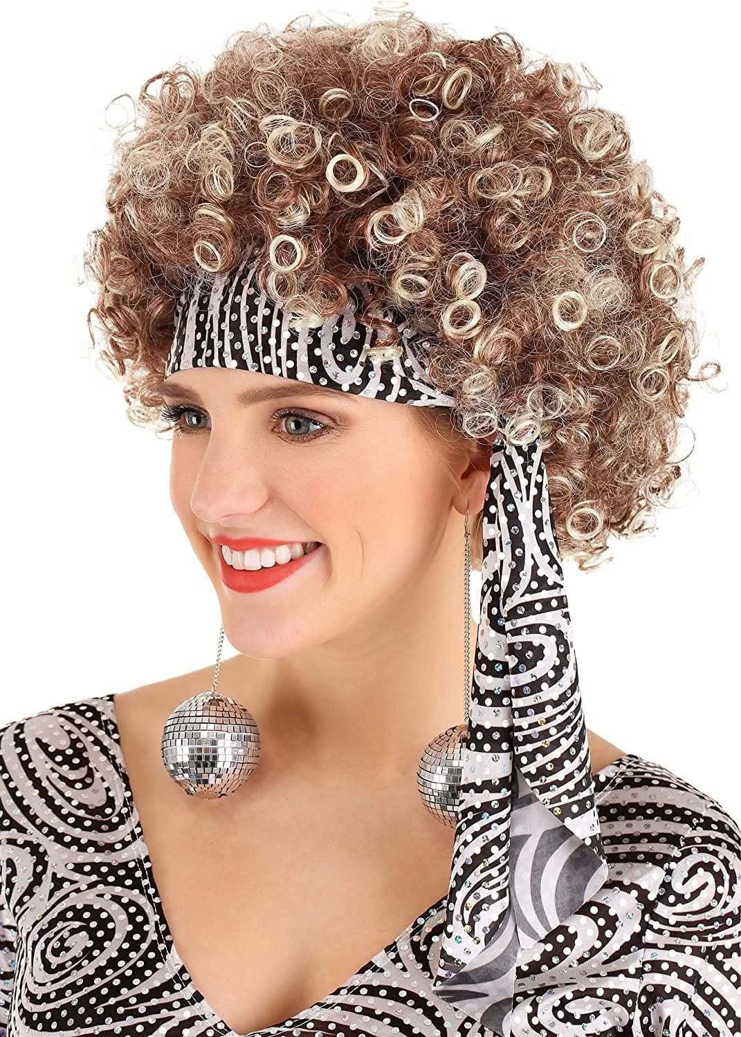 Women's Foxy Lady Disco Diva Retro Hippie Costume - M