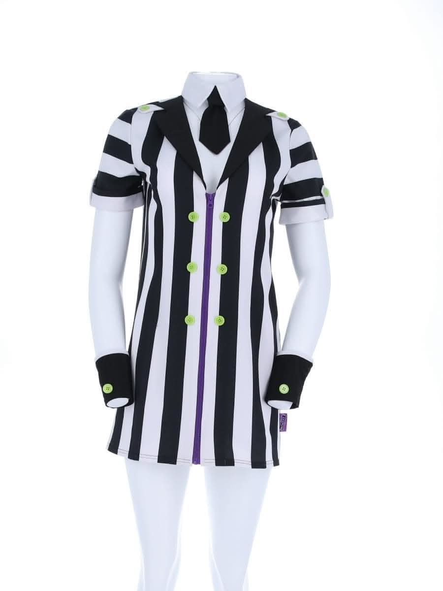 Women's Beetlejuice Halloween Costume - Uk 12-14