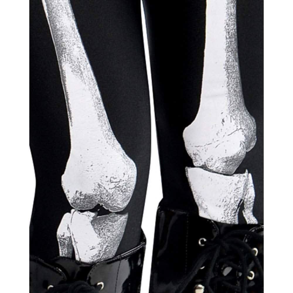 Women's Skeleton Bare Bones Halloween Costume - S