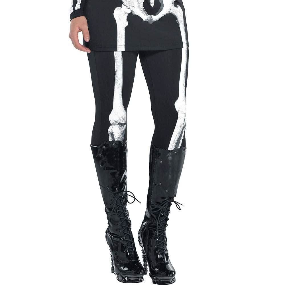 Women's Skeleton Bare Bones Halloween Costume - S