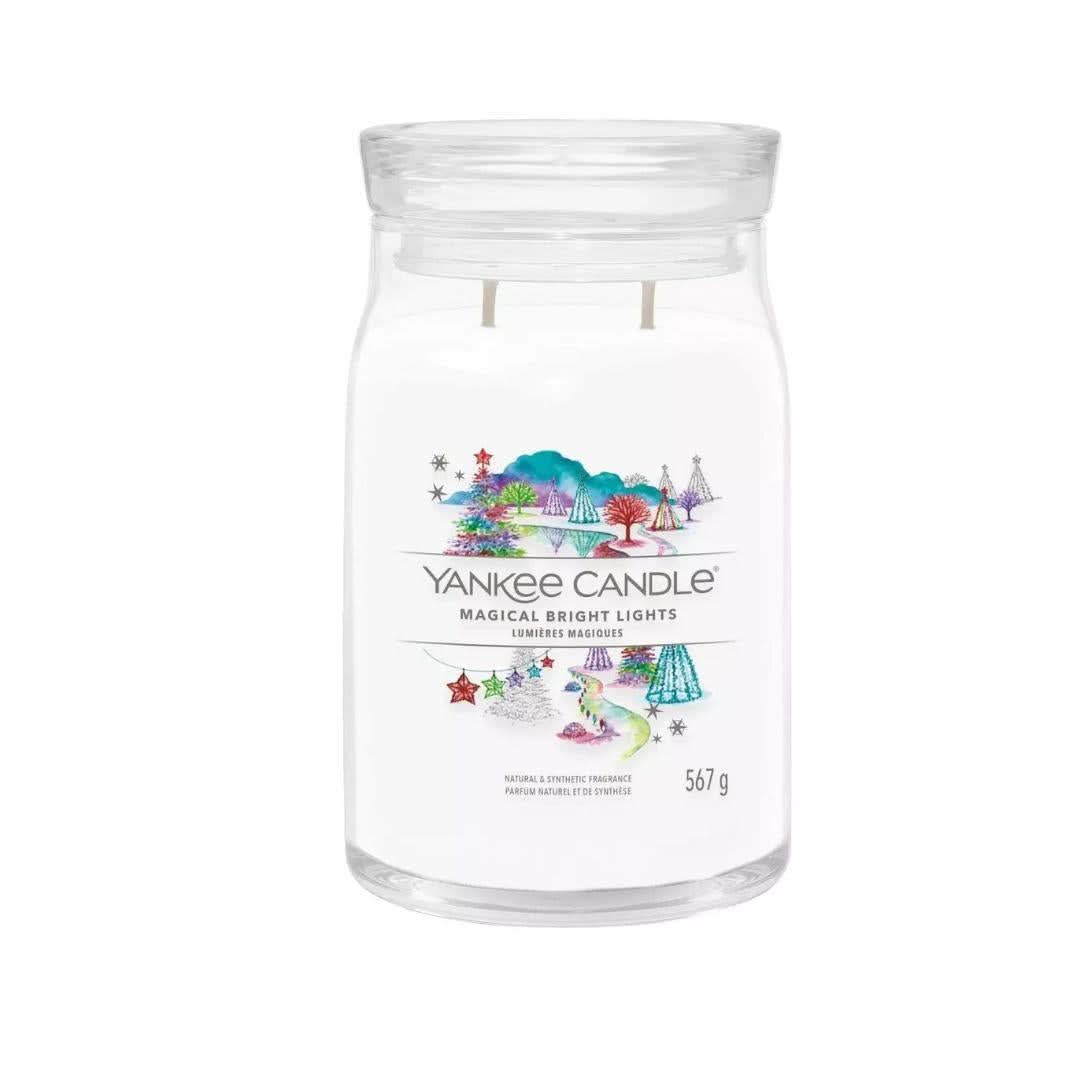Yankee Candle Signature Magical Bright Lights Large Jar White 567g