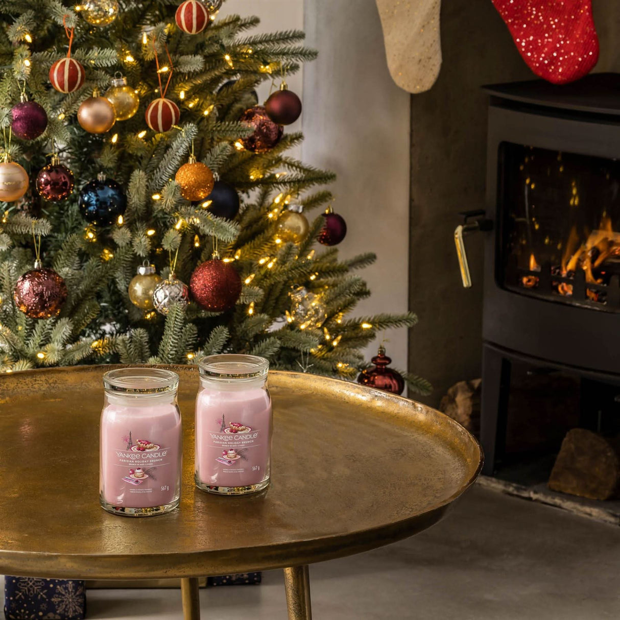 Yankee Candle Signature Parisian Holiday Brunch Large Jar Pink 567g