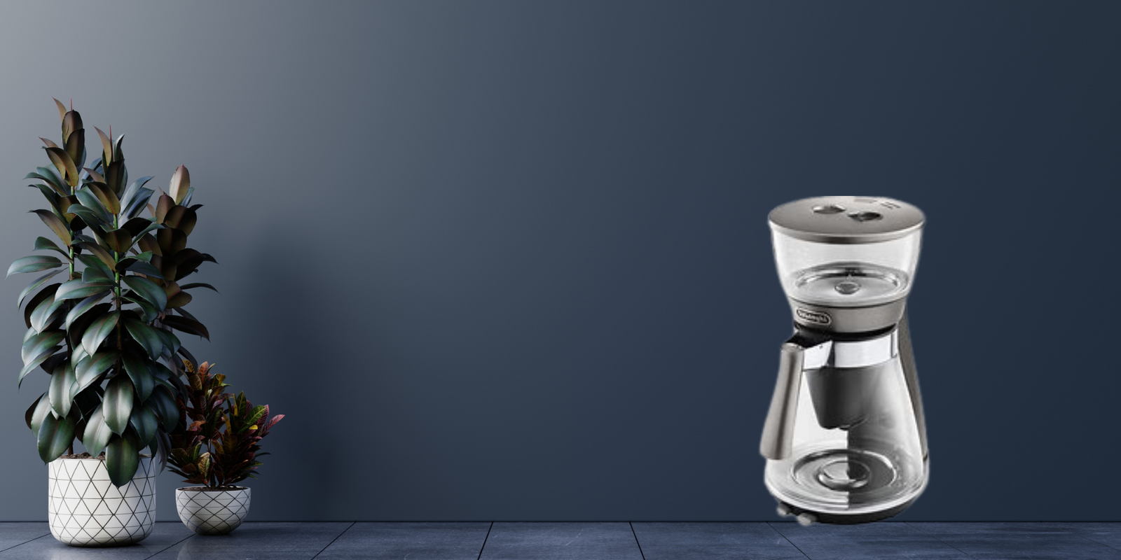 modern coffee maker on a stylish background