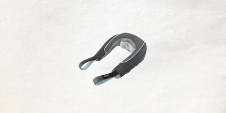 neck massager featuring ergonomic design and adjustable straps