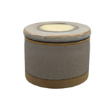 Small Grey Ceramic Jar with Lid