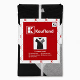 Kaufland Women's Black Grey and White 100% Cotton T-Shirt Size XL