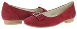Hirschkogel Women's Closed Toe Ballet Flats - Red, 8.5 UK