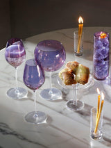 LSA International Aurora  285ml Champagne Tulip Glass Set of 4 Violet
