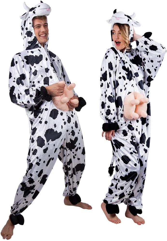 Boland Adult Plush Cow Fancy Dress Costume Medium/Large