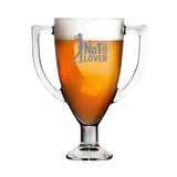 No 1 Golf Lover Trophy Pint Glass Clear