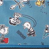 Peanuts Snoopy Backpack with Front Zip Pocket One Size Blue