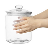 Premium 3.8L Thick Glass Storage Kitchen Jar with Airtight Lid