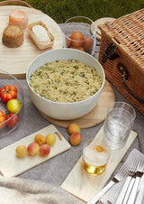 LSA Dine White Porcelain Bowl with Lid 26cm