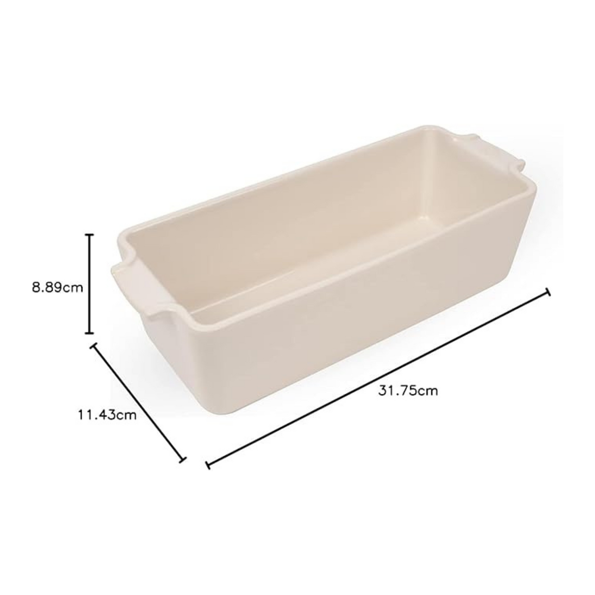 Peugeot Appolia Ceramic Loaf Cake 31cm Ecru