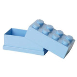 LEGO Mini Box 8 Storage Brick Light Blue