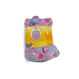 Girls Disney Stitch Heart Print Hooded Blanket Purple One Size