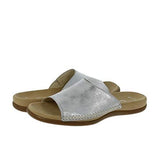Gabor Silver Leather Mules Size 3