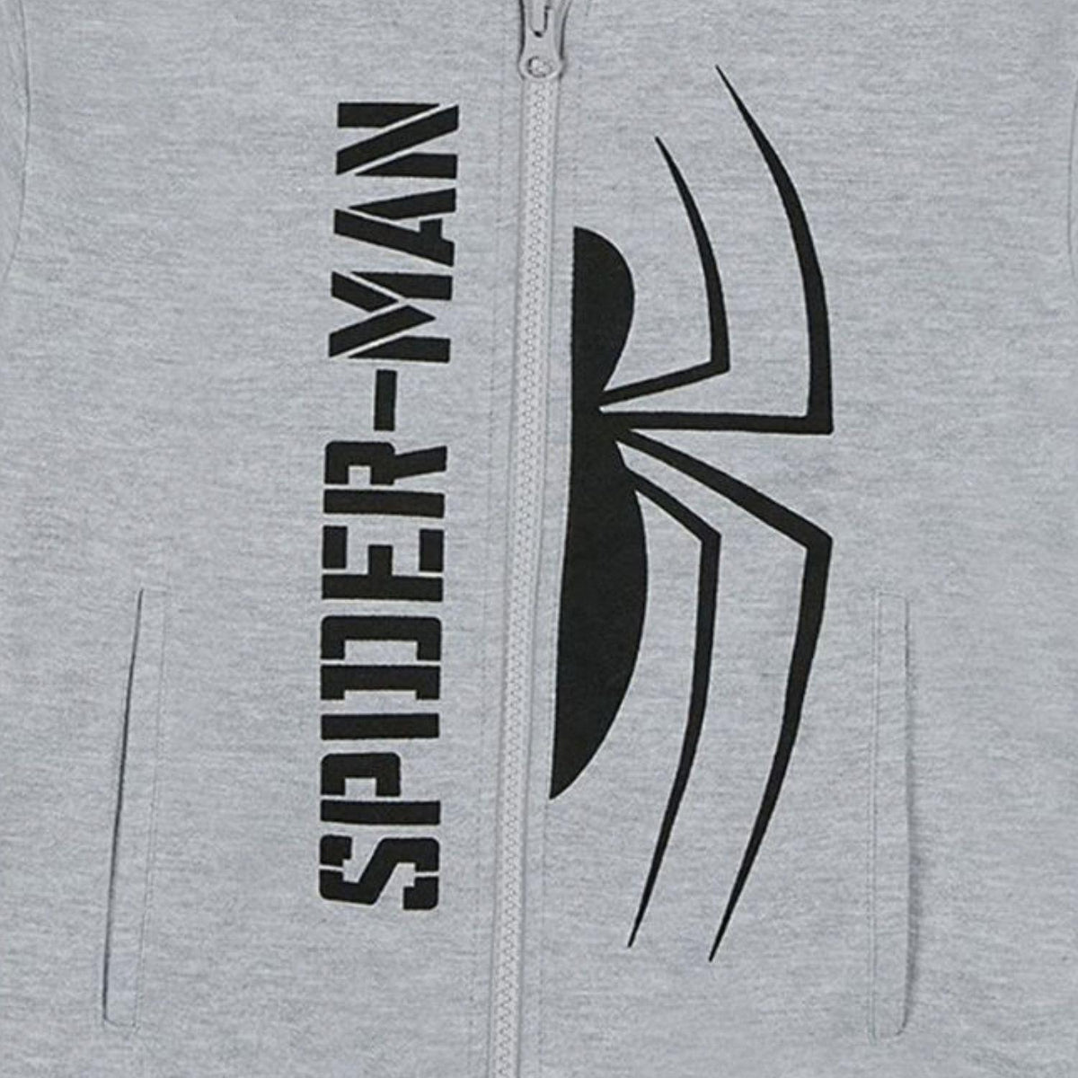 Kids' Spider-Man Zip-Up Hoodie Size 6-8 Years Grey