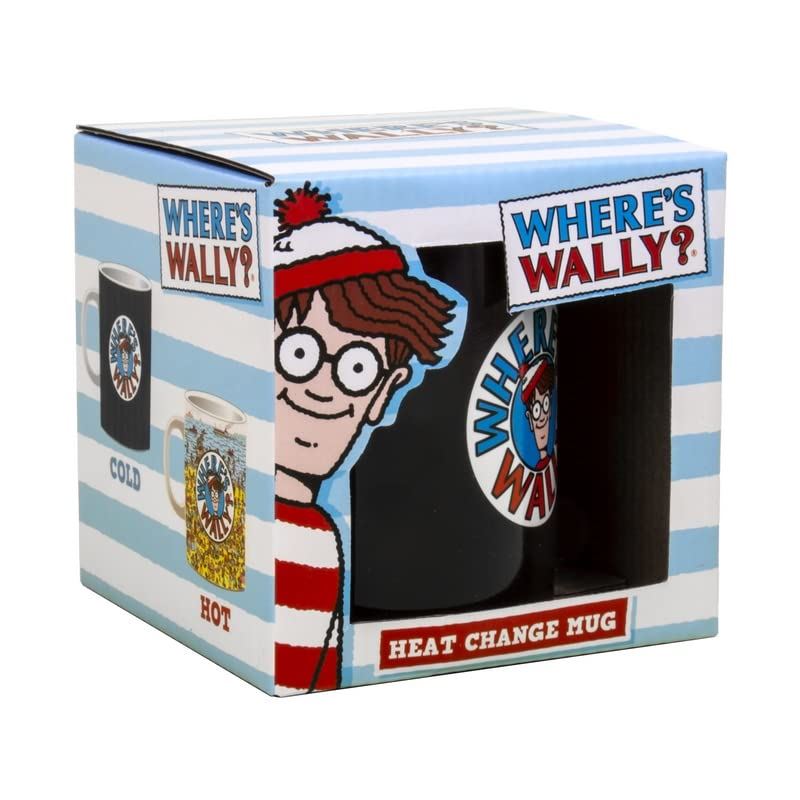 Where's Wally? Heat Change Mug-Reveal Hidden Wally with Hot Drinks!