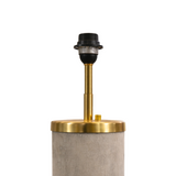 Marble Table Lamp Base 49cm with Brushed Gold Detail No shade