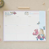 Disney Alice in Wonderland A4 Weekly Planner Notepad