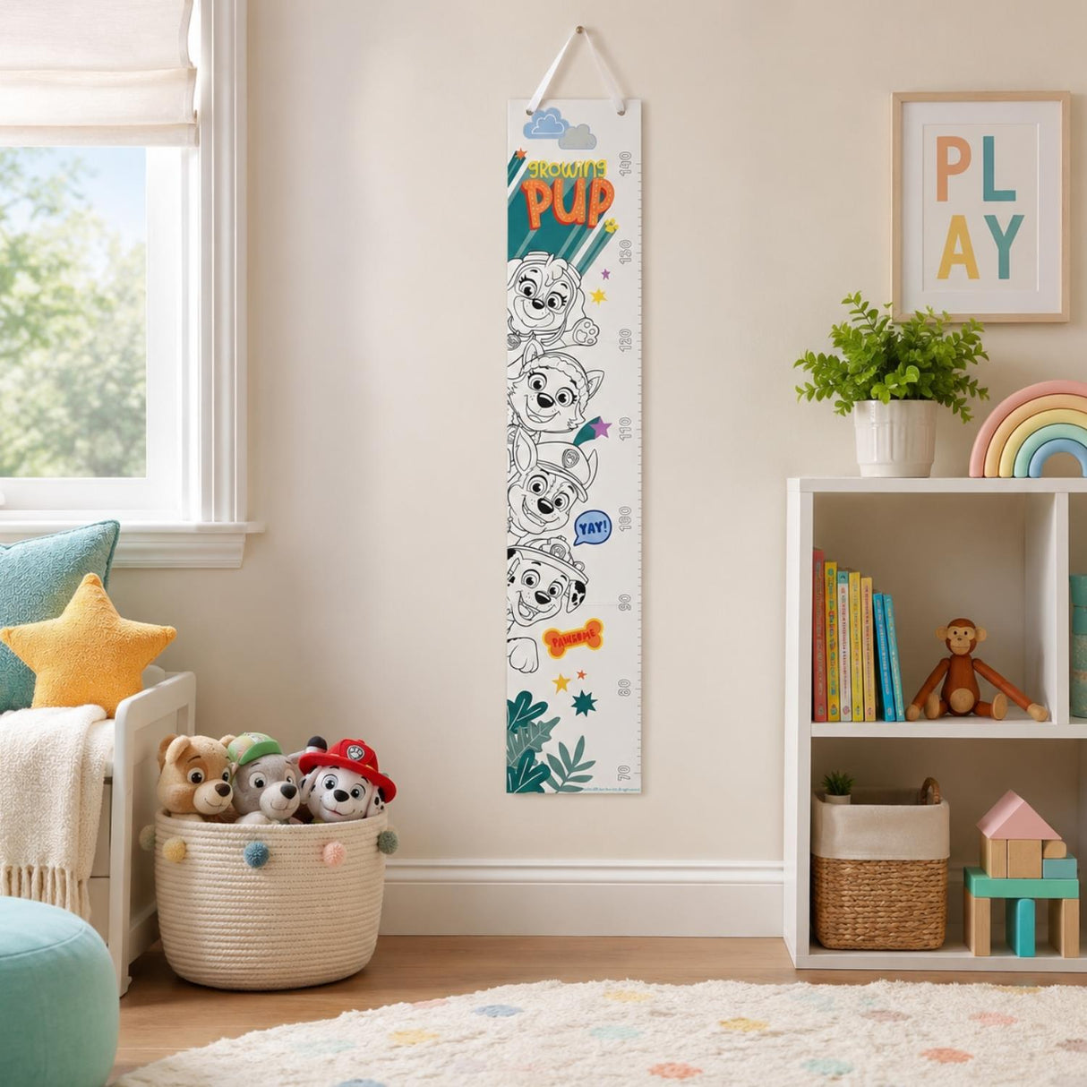 Paw Patrol "Growing Pup" Colour in Height Chart