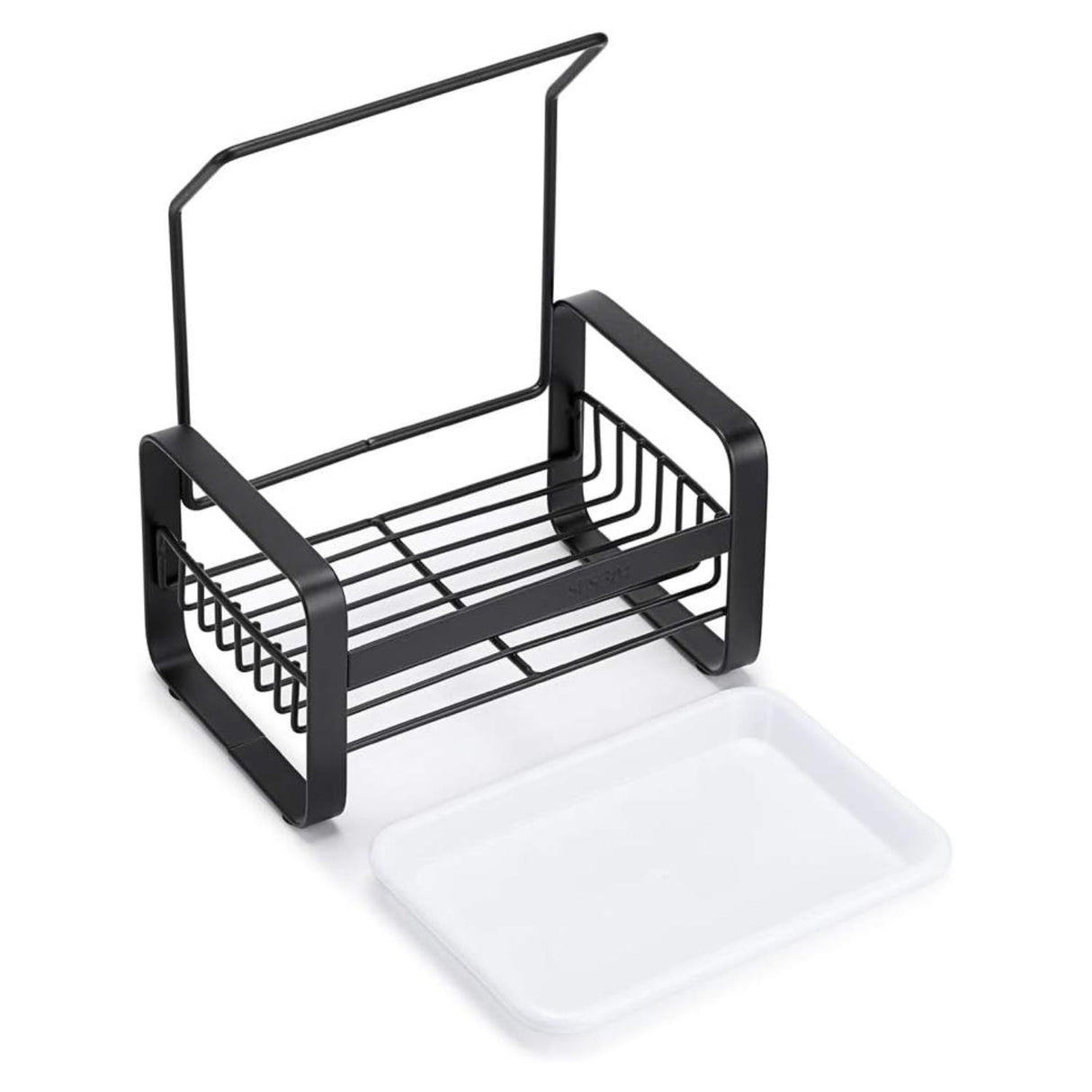 Kitchen Sink Caddy Organiser with Drying Rack Black