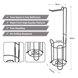 Free Standing Floor Toilet Roll Holder Black