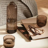 LSA Dapple 1 Litre Glass Carafe Earth Brown