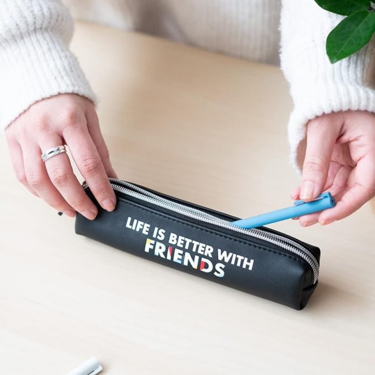 Friends Mini Black Pencil Case