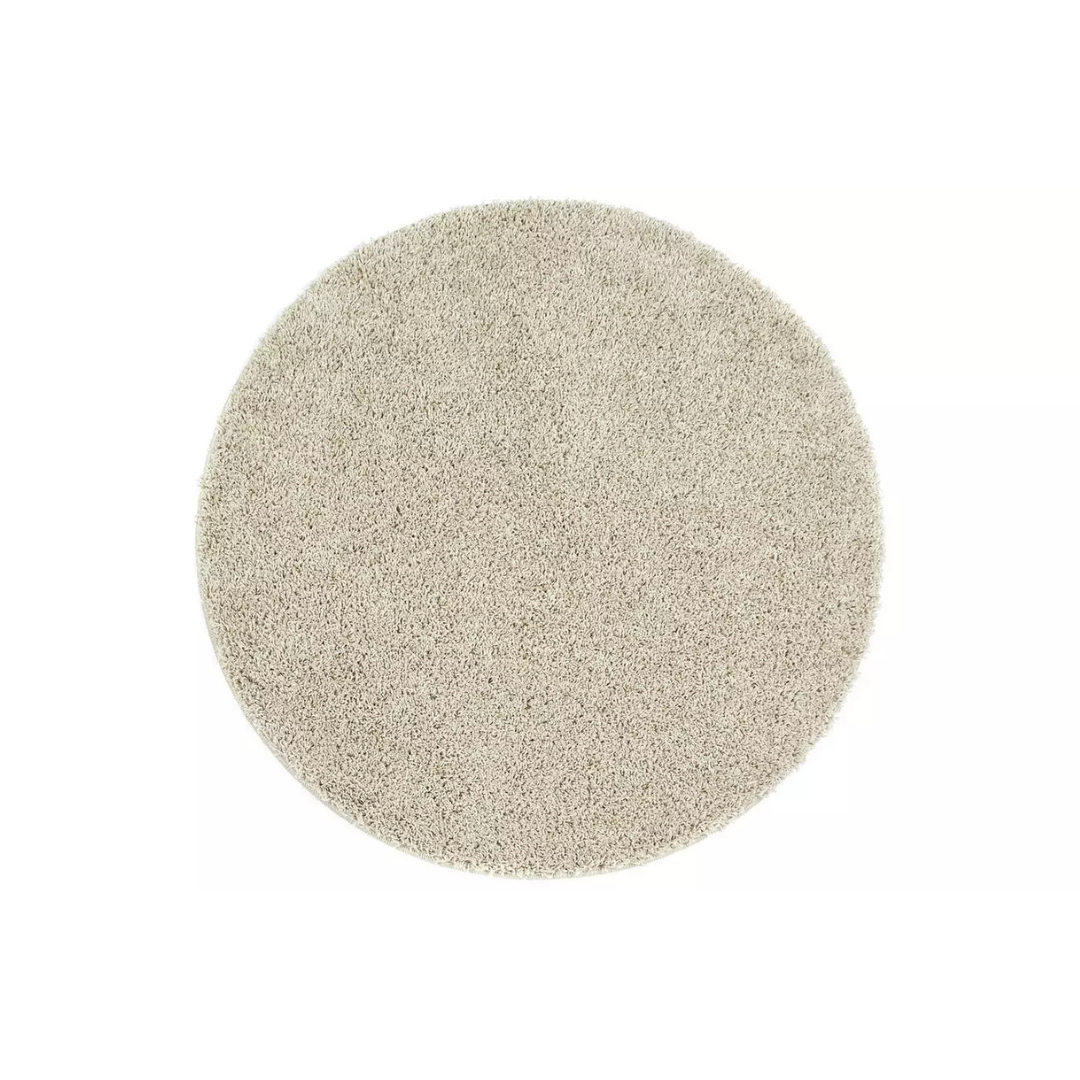 Soft Long Pile Non-Slip Rug with Rubber Backing Beige