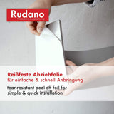 Rudano Self-Adhesive Foam Garage Wall Door Protection Protects your Car from Scratches 7mm Grey