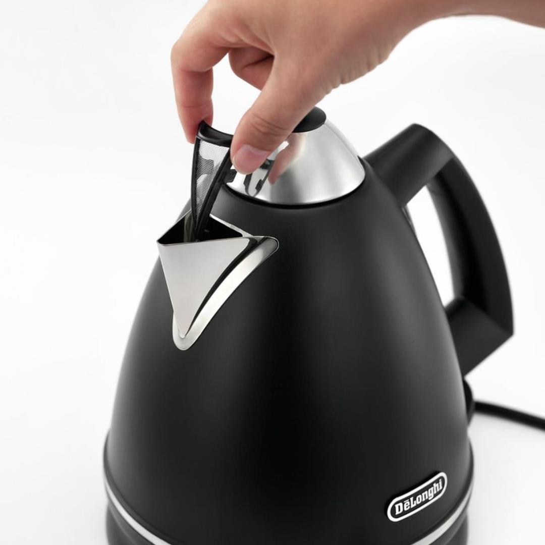 De'Longhi Argento 1.7L 2000W Kettle Black EU Plug