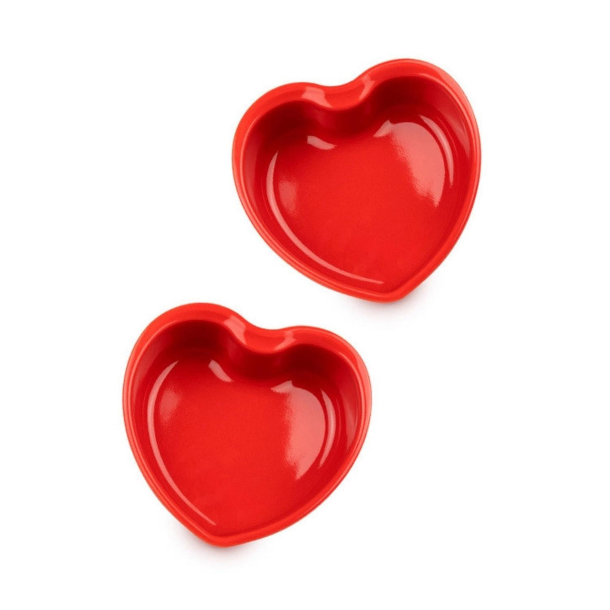 Peugeot For You Heart Shaped Ceramic Dish 13.5cm Set of 2 Red