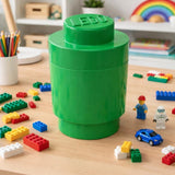 LEGO Round 1-Stud Stackable Storage Brick Green