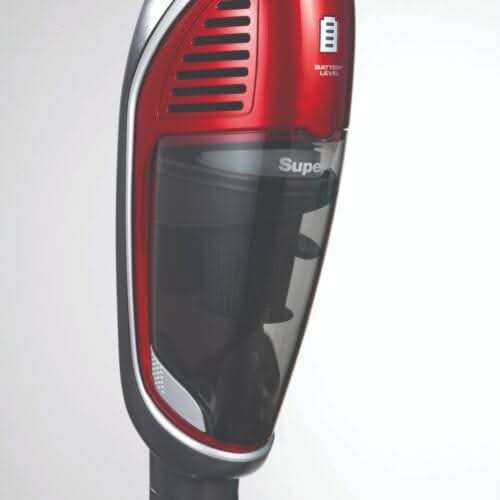 Morphy Richards 2-in-1 vacuum cleaner with battery level indicator and sleek design