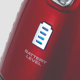 Morphy Richards 2-in-1 vacuum cleaner battery indicator showing battery level for efficient cleaning