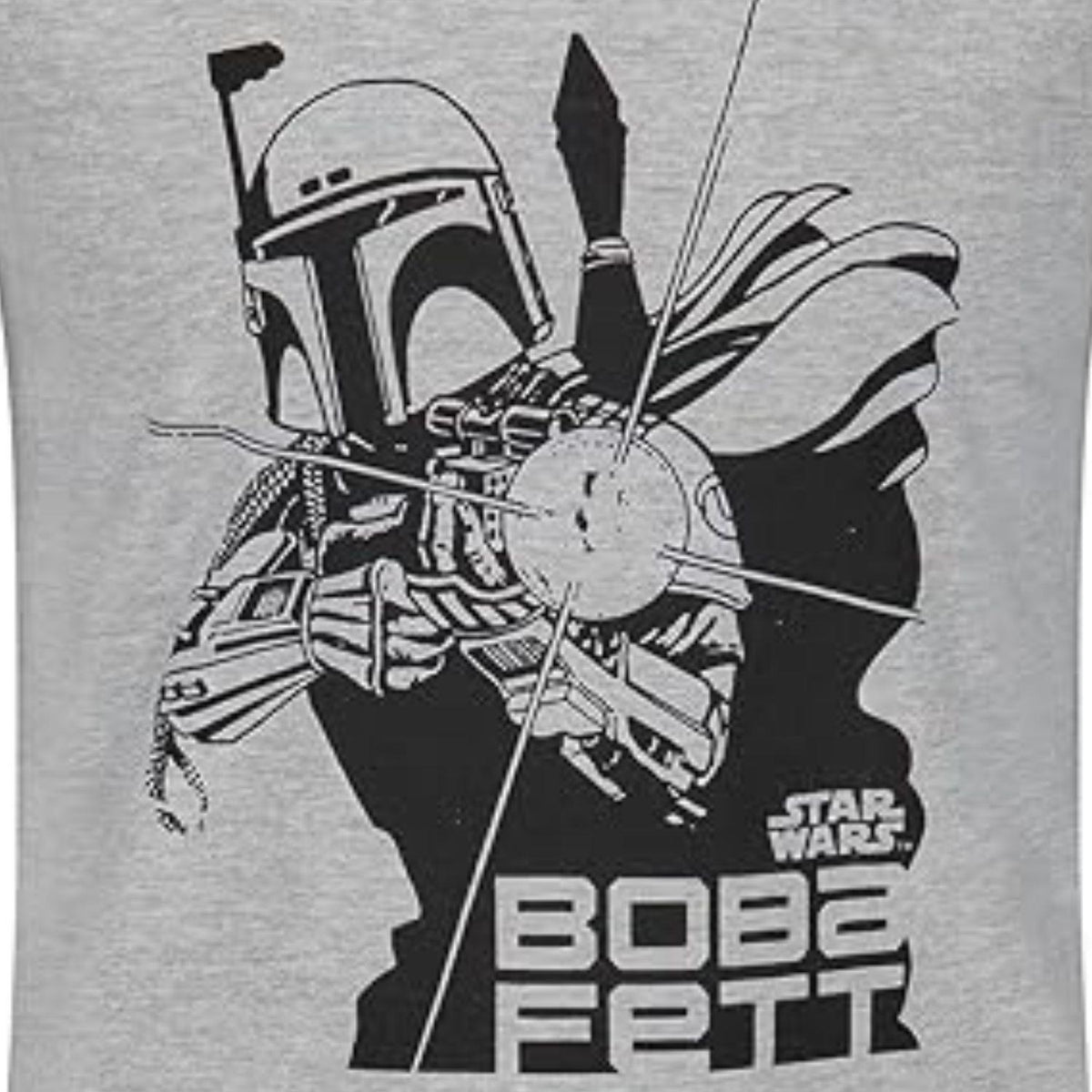 Star Wars Boba Fett Men's Long Sleeve T-Shirt Size 2XL Grey