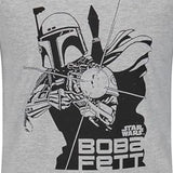 Star Wars Boba Fett Men's Long Sleeve T-Shirt Size 2XL Grey